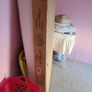 New crib in and mattress